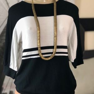 WHBM COLOR BLOCK TOP SZ XS